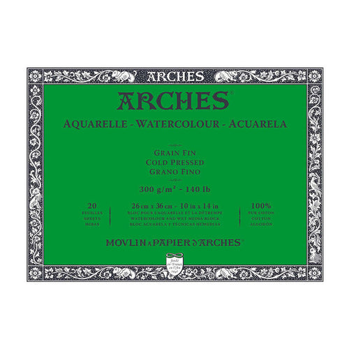 Arches Watercolour Cold Pressed Block 26 x 36 by Arches at Cult Pens