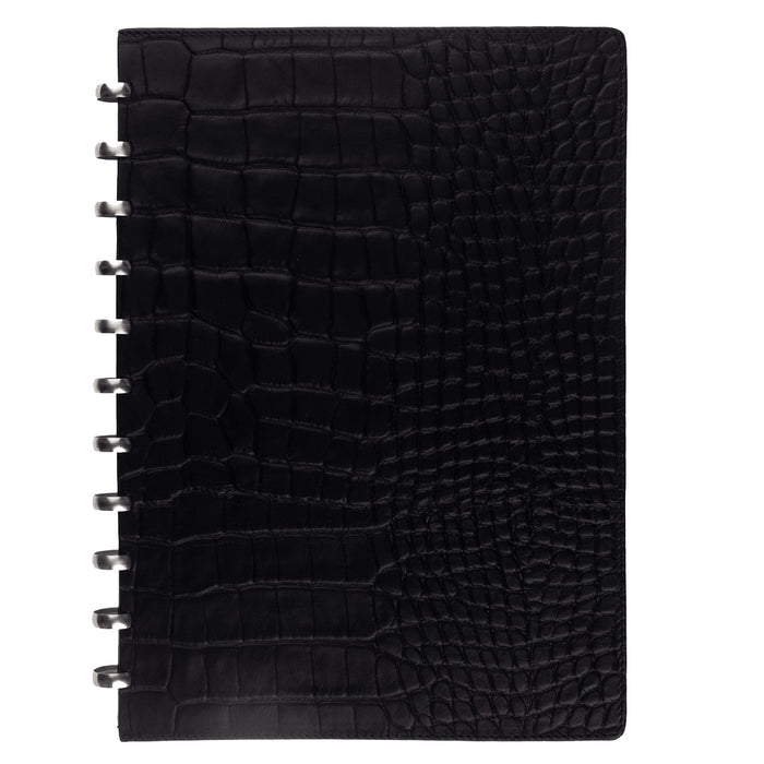 Atoma Pur Croco Black Leather Notebook 210 x 295