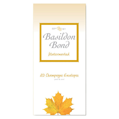 Basildon Bond Post Quarto Envelopes Pack of 20 Champagne