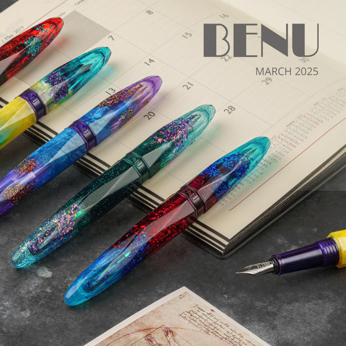 Benu Briolette Fountain Pen Amethyst Tide