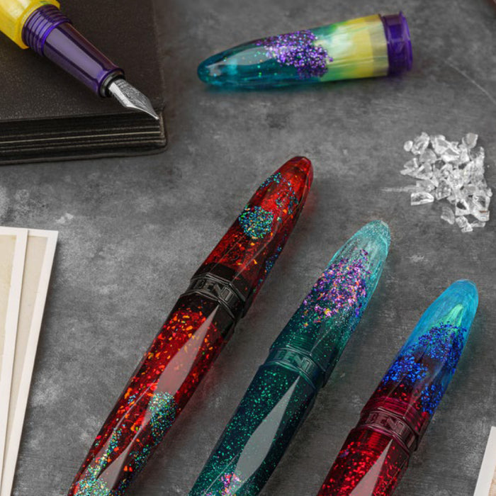 Benu Briolette Fountain Pen Amethyst Tide