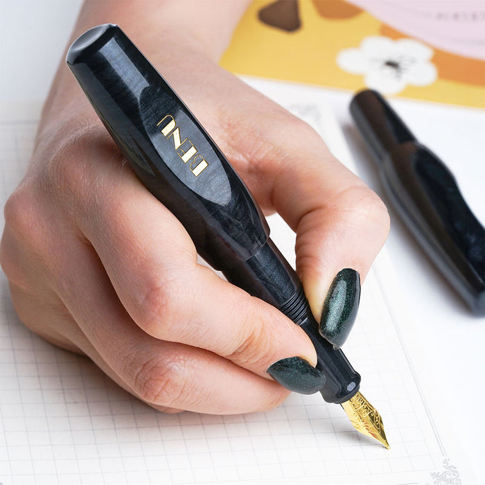 Benu Pixie Pocket Fountain Pen Smoky Black