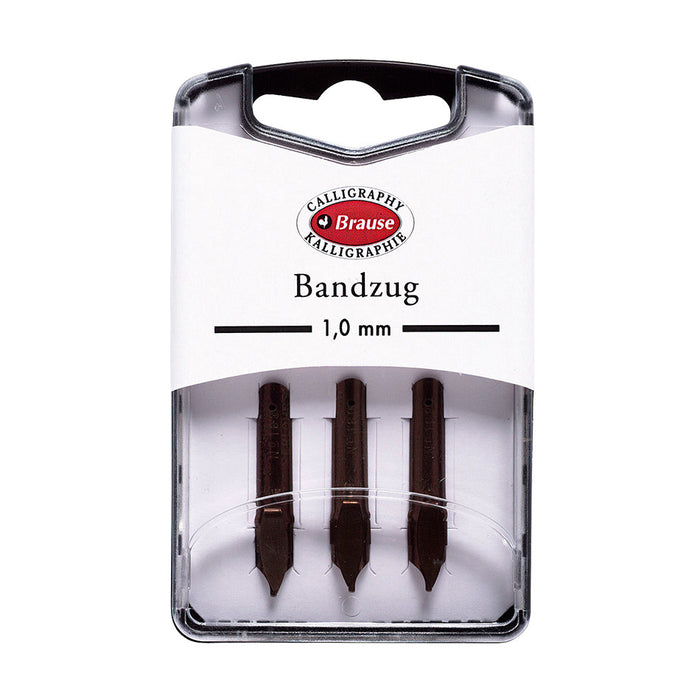 Brause Nibs Set of 3 Bandzug (Angled Square Cut) by Brause at Cult Pens