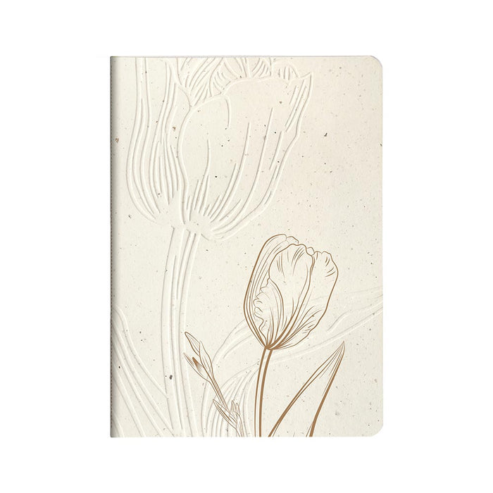Clairefontaine Tulip Paper Stapled Notebook Sewn On Spine A5