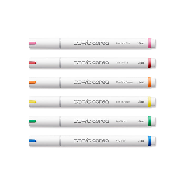 Copic Acrea Paint Marker Set of 6 Vivid Colours