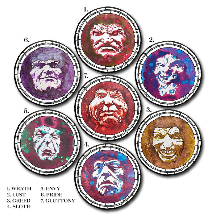 Cult Pens Exclusive 7 Deadly Sins Fountain Pen Ink by Diamine 50ml