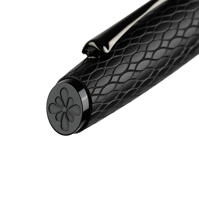 Diplomat Cobra Guilloche Fountain Pen Black