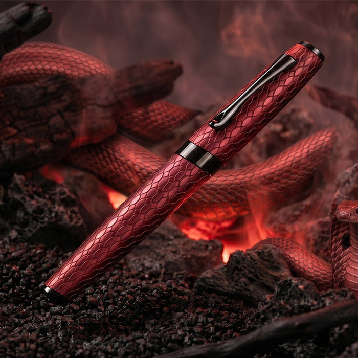 Diplomat Cobra Guilloche Fountain Pen Burgundy