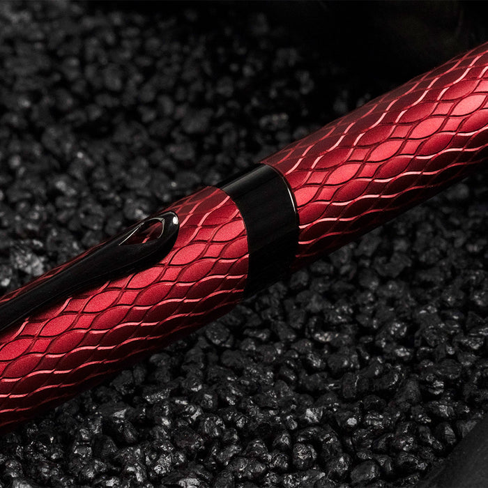 Diplomat Cobra Guilloche Rollerball Burgundy