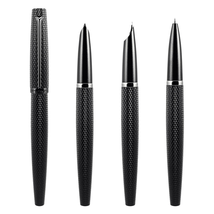Diplomat Viper Guilloche Fountain Pen Black