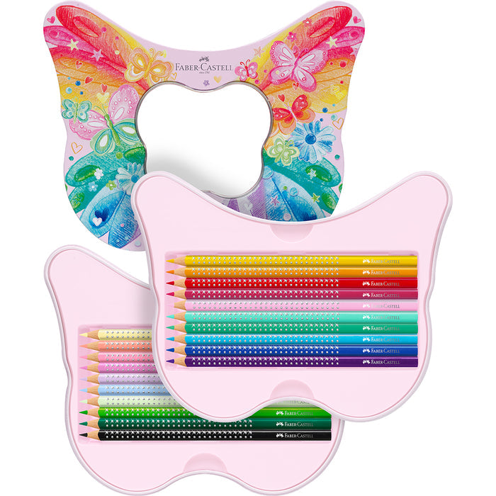 Faber-Castell Sparkle Colouring Pencils Set of 20 Butterfly