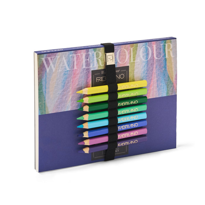 Fabriano Watercolour Pad and Pencil Set