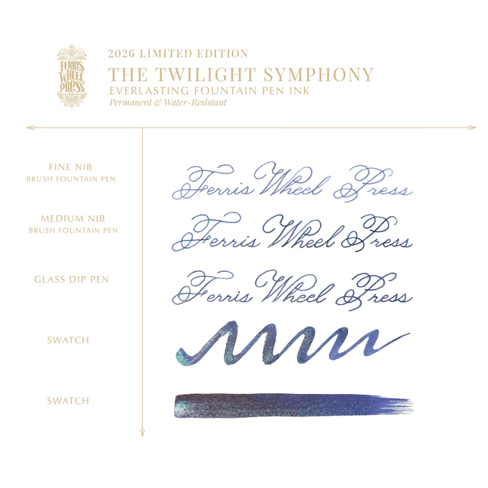 Ferris Wheel Press 2026 Limited Edition Fountain Pen Ink Twilight Symphony