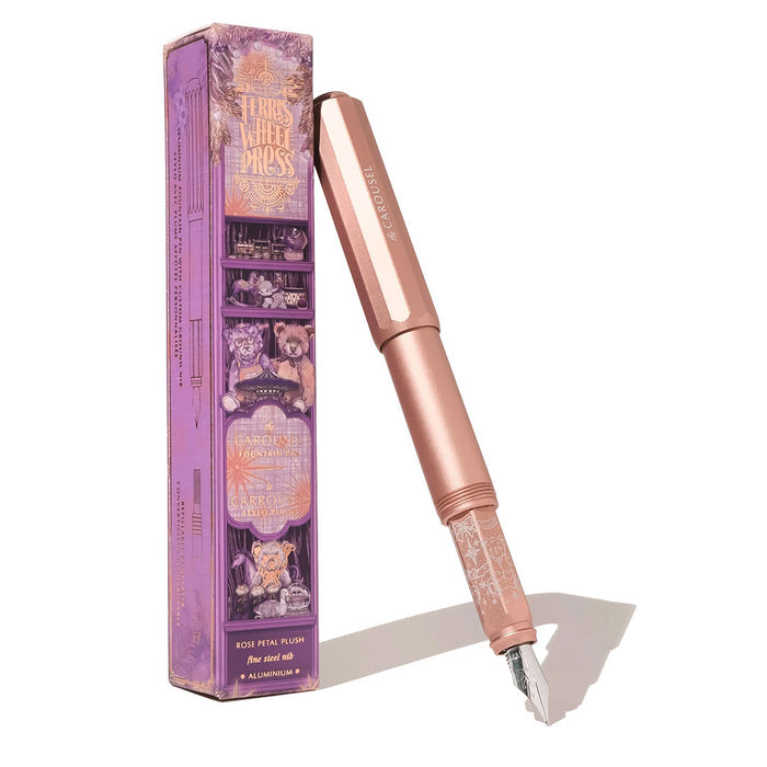 Ferris Wheel Press Aluminium Carousel Fountain Pen Rose Petal Plush