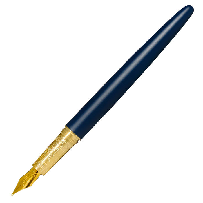 Ferris Wheel Press Brush Fountain Pen Gold Crystal Blue Legacy