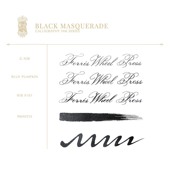 Ferris Wheel Press Calligraphy Ink 28ml Black Masquerade