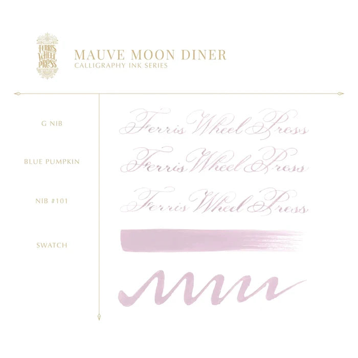 Ferris Wheel Press Calligraphy Ink 28ml Mauve Moon Diner