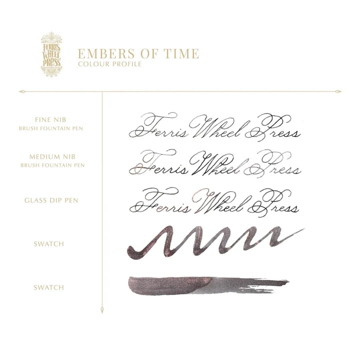 Ferris Wheel Press Everyday Fountain Pen Ink 10ml Embers Of Time