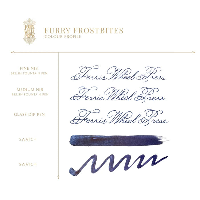 Ferris Wheel Press Ferritales Fountain Pen Ink 10ml Furry Frostbites