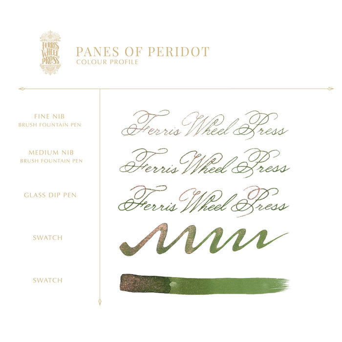 Ferris Wheel Press Ferritales Fountain Pen Ink 10ml Panes of Peridot