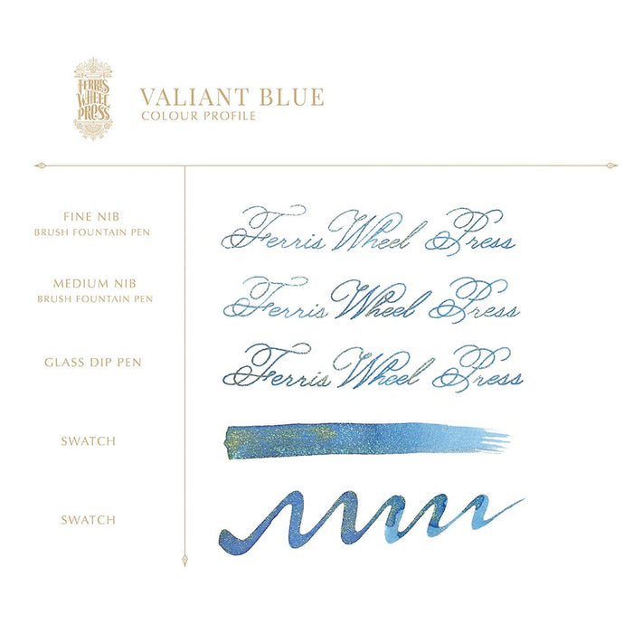 Ferris Wheel Press Ferritales Fountain Pen Ink 85ml Valiant Blue
