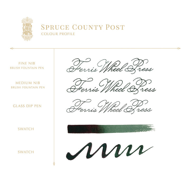 Ferris Wheel Press Fountain Pen Ink 38ml Spruce County Post