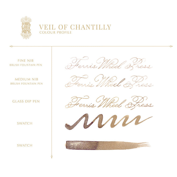 Ferris Wheel Press Fountain Pen Ink 38ml Veil of Chantilly