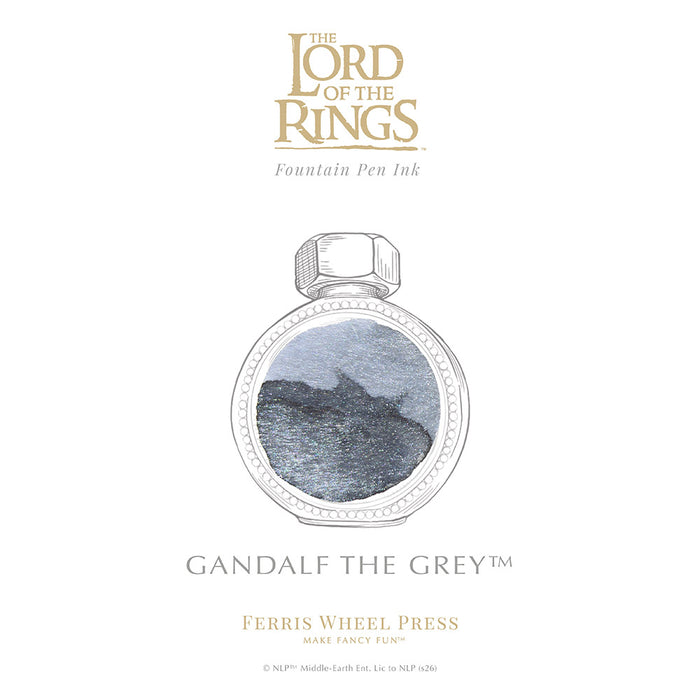 Ferris Wheel Press Lord of the Rings Fountain Pen Ink 38ml Gandalf the Grey