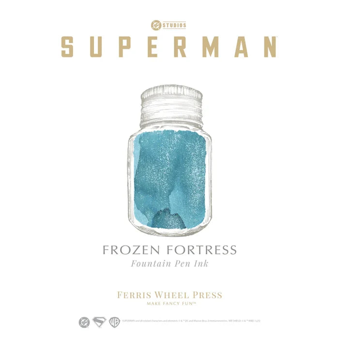 Ferris Wheel Press Superman Fountain Pen Ink 10ml Frozen Fortress