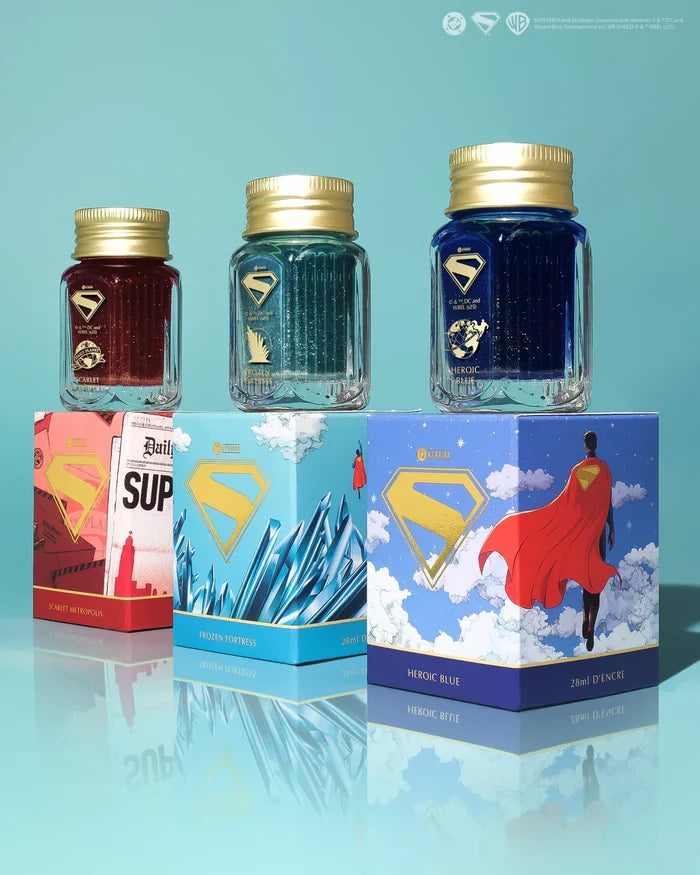 Ferris Wheel Press Superman Fountain Pen Ink 28ml Heroic Blue