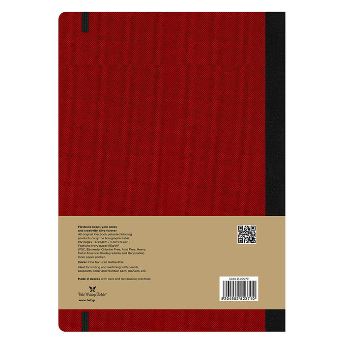 Flexbook Flex Global Adventure Notebook Large Red by Flexbook at Cult Pens