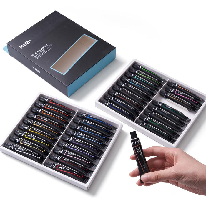 HIMI Tube Acrylic Set of 36 Colours 12ml