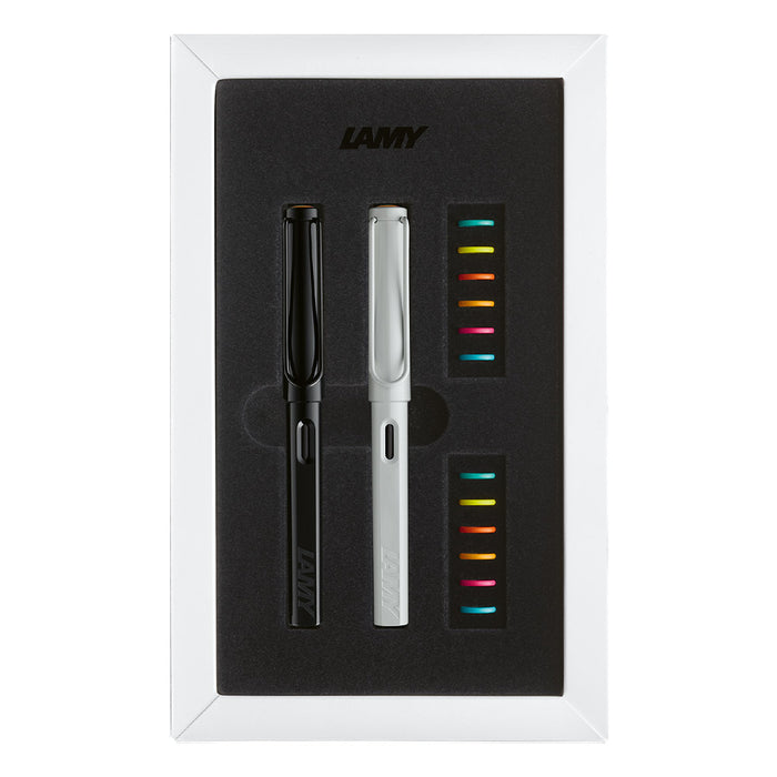 LAMY safari All White Multicolour + LAMY safari All Black Multicolour