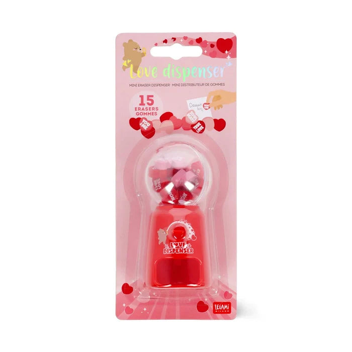 Legami Mini Eraser Dispenser Heart