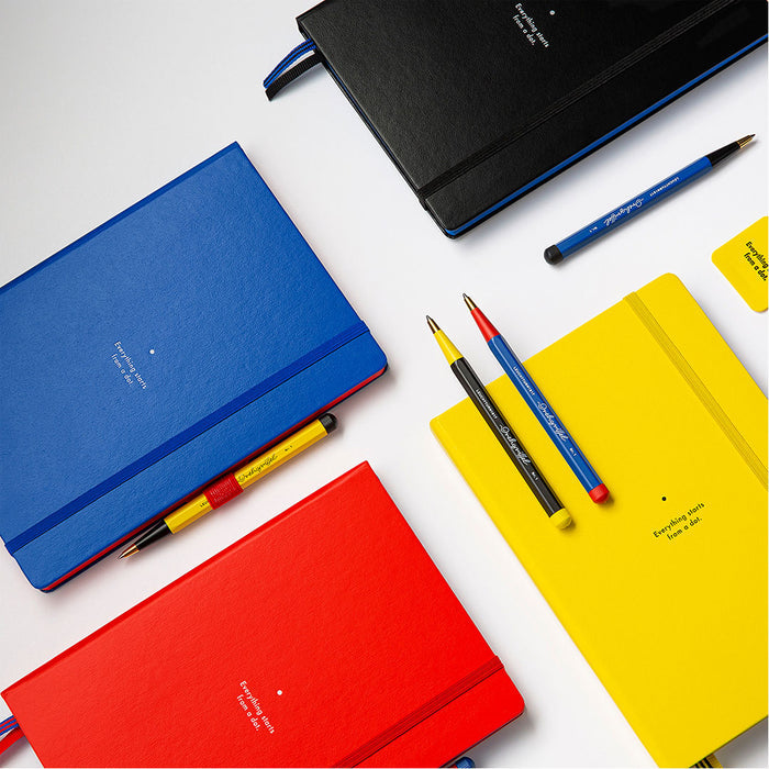 LEUCHTTURM1917 Bauhaus Edition Hardcover Notebook Medium Lemon Dotted