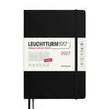 LEUCHTTURM1917 Daily Planner 2027 Hardcover Medium A5 Black