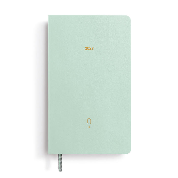 LEUCHTTURM1917 Quarterly Daily Planner 2027 Pocket A6 Shades of Green