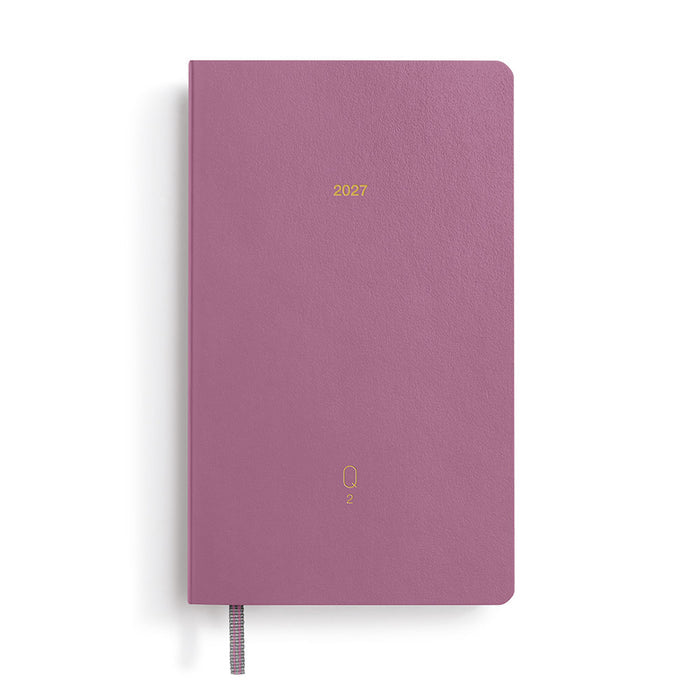 LEUCHTTURM1917 Quarterly Daily Planner 2027 Pocket A6 Shades of Rose
