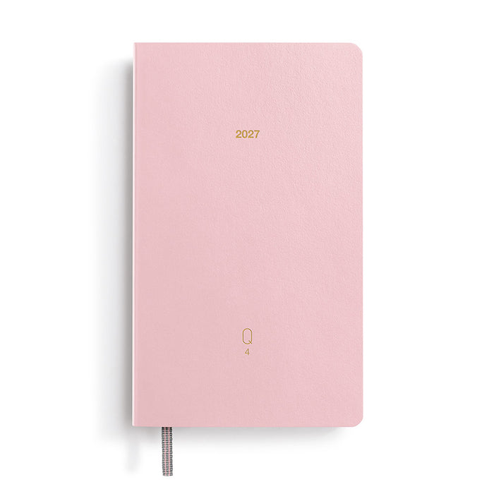 LEUCHTTURM1917 Quarterly Daily Planner 2027 Pocket A6 Shades of Rose
