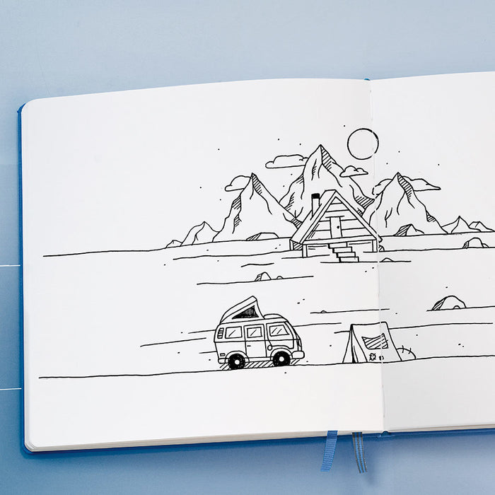 LEUCHTTURM1917 Sketchbook Square Black by LEUCHTTURM1917 at Cult Pens