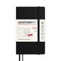 LEUCHTTURM1917 Weekly Planner & Notebook 2027 Softcover Pocket A6 Black