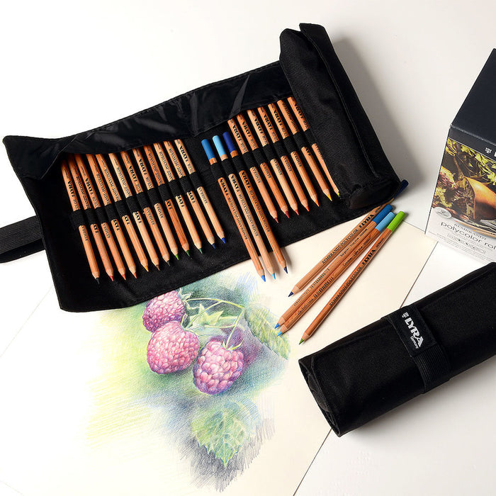 LYRA Rembrandt Polycolor Roll Set of 24 by LYRA at Cult Pens