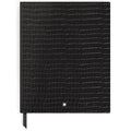 Montblanc Large Notebook Black Printed Croco Leather Lined