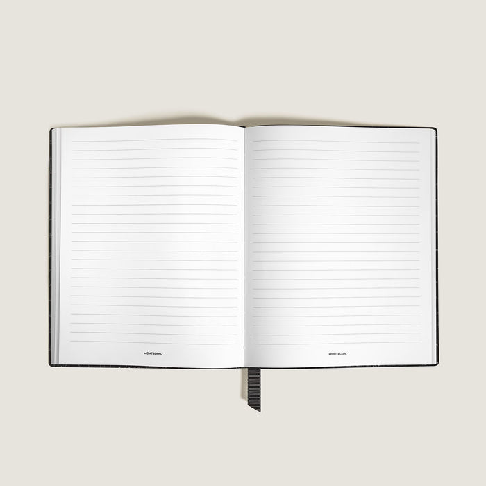Montblanc Large Notebook Black Printed Croco Leather Lined