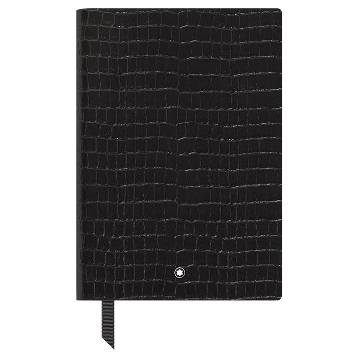 Montblanc Medium Notebook Black Printed Croco Leather Lined