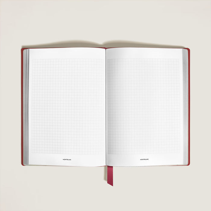 Montblanc Medium Notebook Brick Red Leather Squared