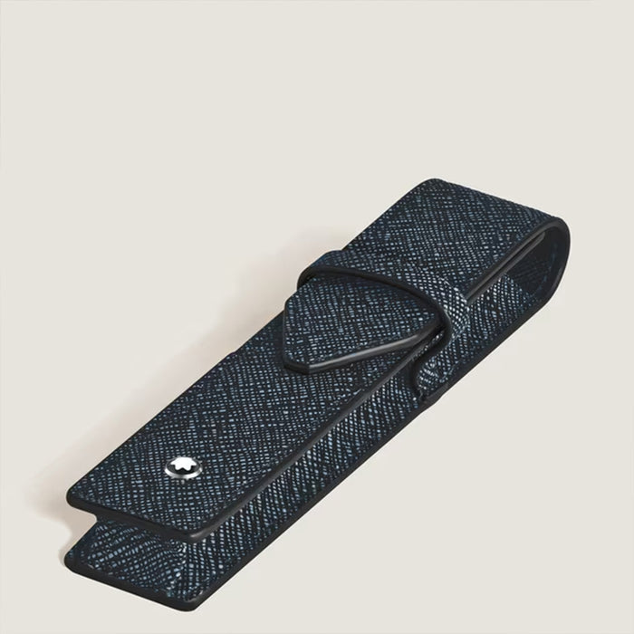 Montblanc Meisterstuck Sartorial 1 Pen Pouch Tweed Blue