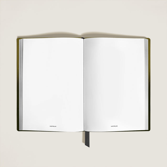 Montblanc Notebook Large Corteccia Sfumato Leather Velvet Green