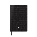 Montblanc Small Notebook Black Printed Croco Leather Lined