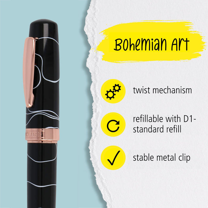 ONLINE Bohemian Art Ballpoint Pen Black